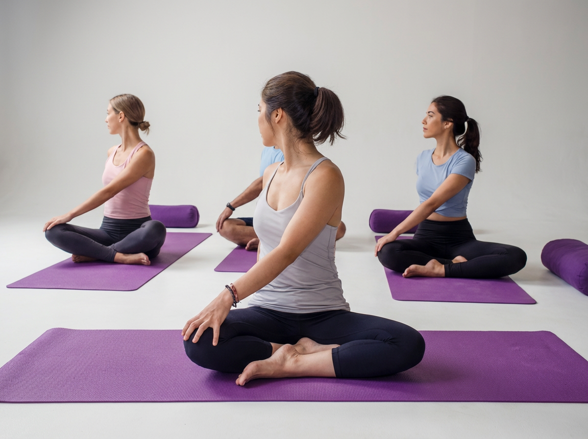 Clase de Hatha Yoga en Cauce Yoga